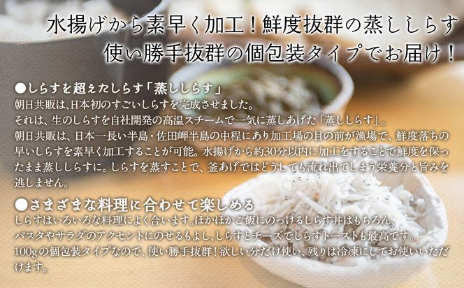 【しらすを超えたしらす】福島さんの蒸ししらす（個包装タイプ） IKTB019 