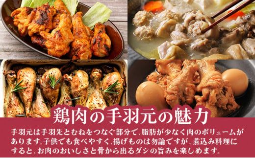 420g×6 みつせ鶏 手羽元(バラ凍結) B-967