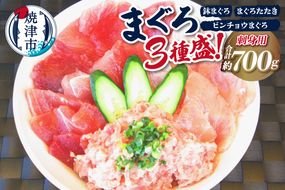 a10-599　カネト平田 刺身 用 まぐろ 3種盛約700g