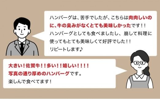 《2024年12月配送》老舗55年佐賀牛入黄金ハンバーグ 6個　A-73