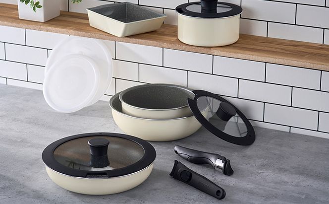 フライパン ダイヤモンドコートパン マーブル 12点 セット アイボリー アイリスオーヤマ IH ガス フライパン鍋セット 炒め鍋 26cm 鍋 卵焼き 卵焼き器 エッグパン 蓋 取っ手 取っ手が取れる 調理器具 DCI-T12S アイリス 宮城 宮城県 大河原町