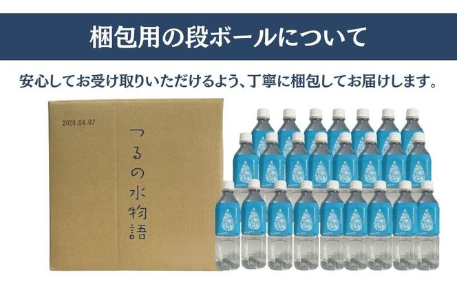 天然水＜500ml×24本＞つるの水物語 　AF087