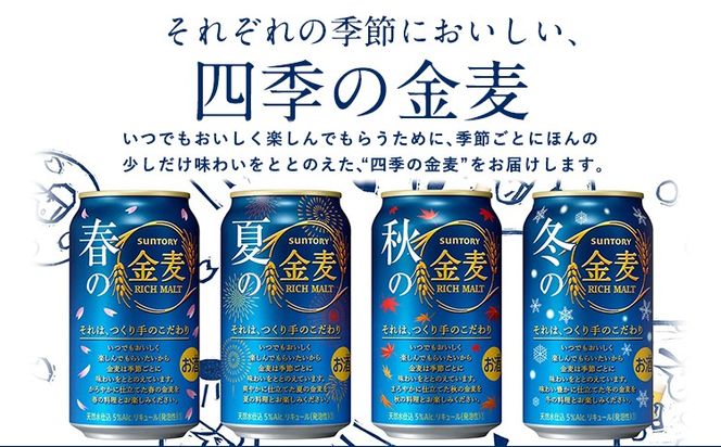 金麦 定期便 あり ビール 350ml 6本 サントリー ビール ギフト 《30日以内に出荷予定(土日祝除く)》 お酒 アルコール ふるさと納税 天然水仕込み アルコール 缶ビール 酒 6缶 びーる ふるさと納税---mifune_snt_110_6k---