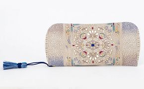 【文庫屋大関】メガネケース　夢幻のタピ【皮革工芸品】 ファッション小物 民芸品 