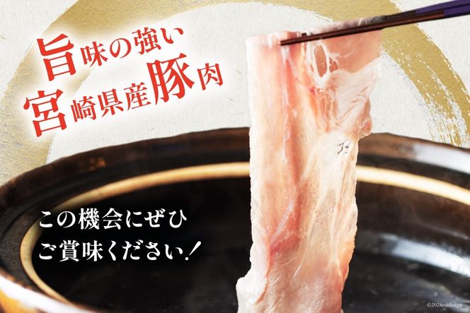 豚肉 しゃぶしゃぶ 宮崎県産 豚もも肉 スライス 300g ×7p 計 2.1kg [甲斐精肉店 宮崎県 美郷町 31as0114] 小分け 冷凍 真空パック 薄切り 国産