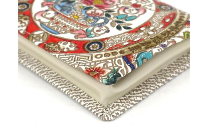 【文庫屋大関】箱まち小銭入れ 唐子【皮革工芸品】 革製品 工芸品 民芸品 牛革 財布 小銭入れ 小物入れ お祝い ギフト プレゼント 墨田区 東京都