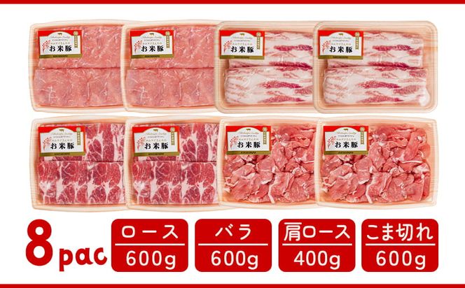 お米豚2.2kgセット≪みやこんじょ快速便≫_14-3101-R