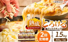 【3か月毎 計2回定期便】 ミックスチーズセット 300g×5袋  合計3kg チーズ 大容量 個包装  愛西市 / 株式会社ヨシダコーポレーション 【配達不可：離島】[AEAA009]