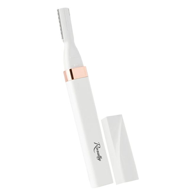 【美容師が監修】 眉毛シェーバー フェイスシェーバー USB ホワイト×ローズゴールド 【kw0286-0066-1】