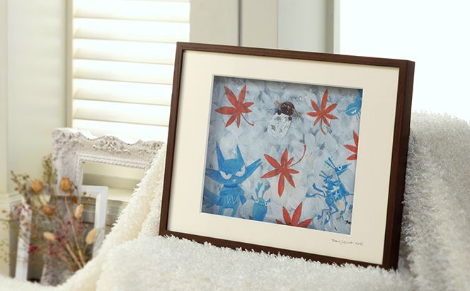 Harry＆Marie 名画 シリーズ(10)「マリーからの便り」ハリーマリー ジクレー 絵画 インテリア アート 額装入り ファンタジー ジークレー 作品