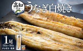 高知県産うなぎの白焼き 150～180ｇ×1尾 早い スピード発送 7日程度 早く届く スピード配送 エコ包装 国産 うなぎ 白焼き 鰻 冷凍 高知 yw-0113