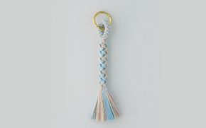 《5色展開》伊賀くみひも　除電キーリング《勿忘草》 【mtsm0001-3】