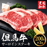 但馬牛経産牛「サーロインステーキ」200ｇ×3枚 020AA02N.／黒毛和牛 ステーキ肉 いちかわ精肉店 経産牛 牛肉 国産 bbq バーベキュー 焼肉 ステーキ サーロイン 赤身 肉 冷凍 焼き肉用 