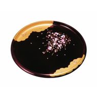 丸盆 30cm 溜 金雲さくら ［YG455］ 303446_CC453