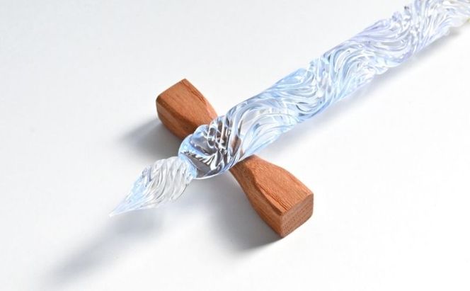 clarto　ガラスペンlavie（隅田川・冬）　筆記用具 ガラスペン 硝子ペン 手作り ガラス 硝子 おしゃれ インク 手紙 日記 プレゼント ギフト 墨田区 東京都