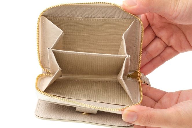 SOMES 二つ折り財布 （アイボリー）PT-75 [ソメスサドル 北海道 砂川市 12260815-a] ソメス 財布 レディース 二つ折り 二つ折 2つ折り 本革 革 革製品 レザー ウォレット サイフ さいふ somes saddle