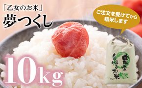 令和6年産「乙女のお米」 夢つくし10kg