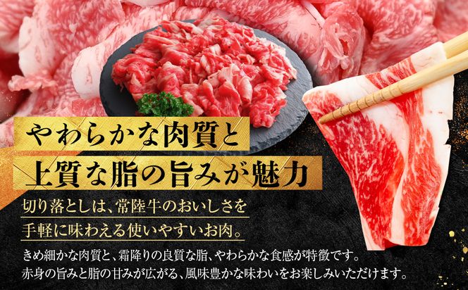 黒毛和牛 「常陸牛」 切り落とし 約400g （茨城県共通返礼品・茨城県産）ブランド牛 銘柄牛 常陸牛 牛 牛肉 肉 切落し 切落とし 茨城 茨城県産 国産 冷凍 焼肉 BBQ