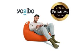 Yogibo Mini Premium（ヨギボー ミニ プレミアム）＜オレンジ＞【ビーズクッション ビーズ 座椅子 椅子 クッション ビーズソファー ビーズソファ 新生活 プレゼント インテリア 家具 ベッド ゲーム】-[G774-18]