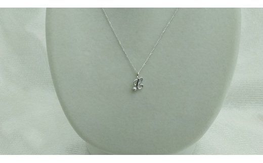 J-96C伊勢志摩あこや本真珠SV製イニシャルペンダント(C)