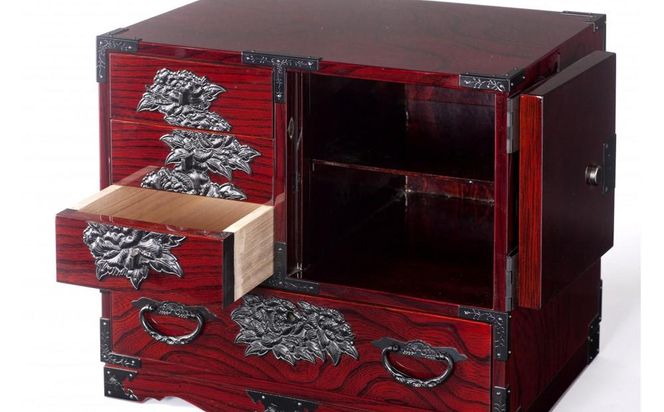 仙台箪笥　弐番　木地呂塗【伝統 工芸品 グッドデザイン賞 タンス たんす 和タンス 仙台】 041009_GJ005