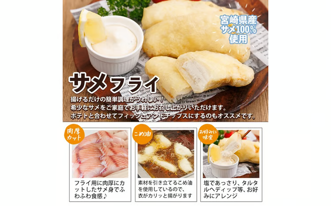 サメ フライ (計800g・4個入200g×4袋) 鮫 惣菜 魚 簡単調理 冷凍 おかず おつまみ 冷凍食品 魚介 【RW-01】【令和のサメ】