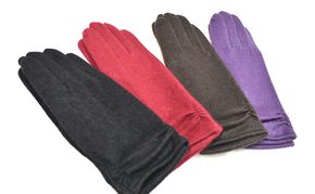 カシミヤ100％　レディース　タックファッショングローブ ファッション小物 小物 寒さ対策 冬 冬小物 手袋 シンプル おしゃれ 通勤 お出かけ 普段使い 