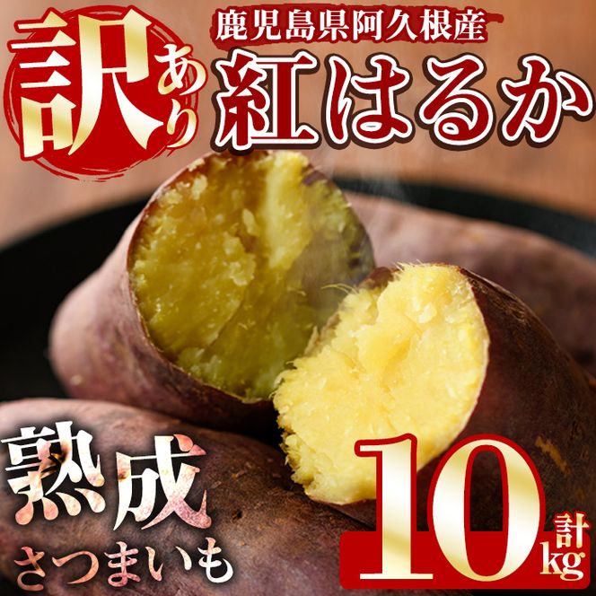 訳あり！鹿児島県産さつまいも「紅はるか」(計10kg) 大容量 国産 熟成
