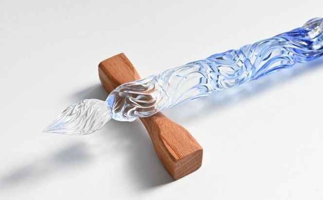 clarto　ガラスペンlavie（隅田川・夏）　筆記用具 ガラスペン 硝子ペン 手作り ガラス 硝子 おしゃれ インク 手紙 日記 プレゼント ギフト 墨田区 東京都