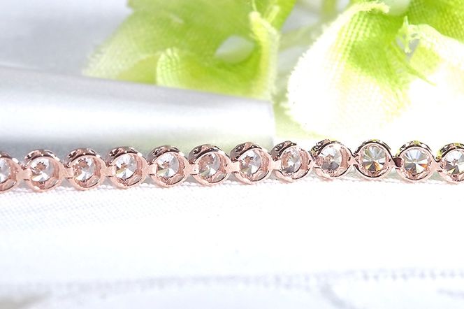 K18PG【3.0ct】ダイヤモンド テニス ブレスレット CSBL00018-18P SWAV090-b
