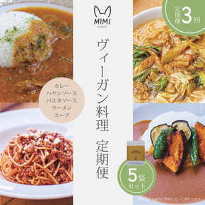 ヴィーガン料理 定期便 3回（スープ/カレー/パスタソース/ハヤシソース/ラーメンセット）京野菜 食品 惣菜 グルメ 加工食品 人気 お取り寄せ ※2026年4月より順次発送予定