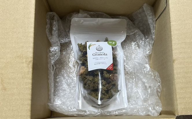米粉の抹茶グラノーラ 120g グラノーラ シリアル 米粉 オートミール グルテンフリー 食物繊維 袋井市 静岡県