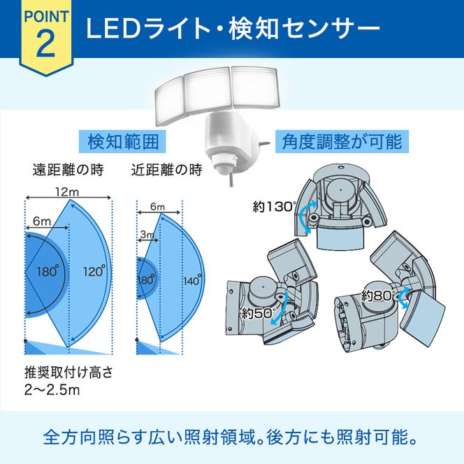 防犯 センサーライト MSL4 電化製品 家電 LED ライト 屋外 照明 