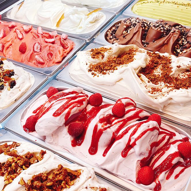 瀬戸内のしぼりたて牛乳使用 こだわりジェラート12個 お菓子 アイス 果実 無添加 農薬不使用 あまおう 苺 濃厚 キャラメル 