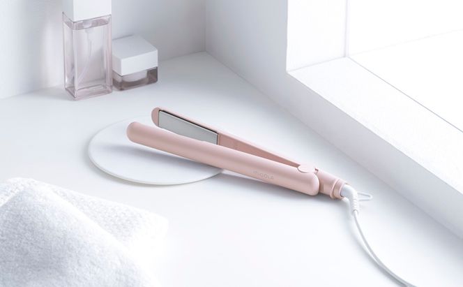 ストレートアイロン HIR-MS102-P ピンク ヘアアイロン ストレート 軽量 ストレートアイロン コンパクト 海外対応 セラミックコーティング ヘアーアイロン 5段階温度調節 スリム ヘアケア プレゼント ギフト MiCORA ミコラ アイリスオーヤマ