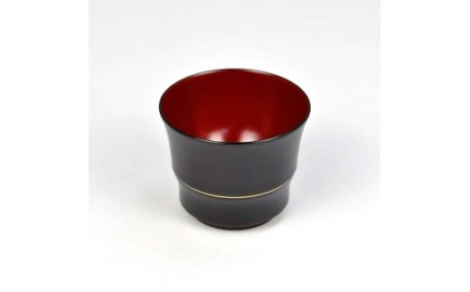 水目桜 羽反ぐい呑 溜内朱 金線 DD-2429 化粧箱入り 天然木 木製 酒器 ぐい呑み 羽反型 漆器 父の日  敬老の日 ギフト 伝統工芸 工芸品 国産 日本製 復興 震災 コロナ 能登半島地震復興支援 北陸新幹線 F6P-1783