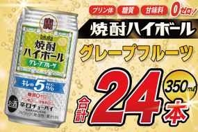 AG132 タカラ 焼酎ハイボール 5% グレープフルーツ 350ml×24本 [ タカラ 宝 寶 Takara 焼酎 酎ハイ チューハイ ハイボール グレープフルーツ グレフル 人気 おすすめ ギフト プレゼント ご自宅用 日常使い 普段使い 送料無料 健康志向 プリン体ゼロ 糖質ゼロ 甘味料ゼロ プリン体０ 糖質０ 甘味料０ みつい 長崎県 島原市 ]