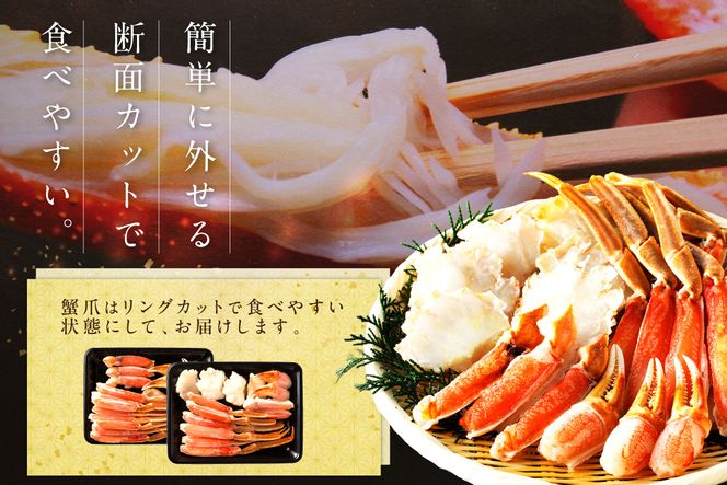 鮮度抜群！お刺身でも食べられる！カット生ズワイガニ 6肩分　 YK00420