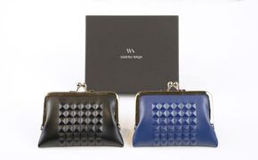 財布 SAKURA WAQS TOKYO GA-MA テトラシリーズ ( 黒 紺 ) 小銭入れ 革 牛革 革製品 皮革製品サイフ カード お札 鍵 ワイヤレスイヤフォン 薬ケース 薬入れ  ポーチ ビジネス 名刺入れ 小物 ファッション 伝統工芸 ガマグチ 