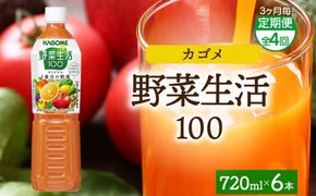 ns038-063　【定期便】3ヵ月毎全4回野菜生活100 オリジナル 720mlPET
