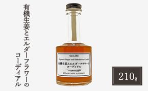 生姜 シロップ 210g 有機生姜とエルダーフラワーのコーディアル 加工品 甘味料 