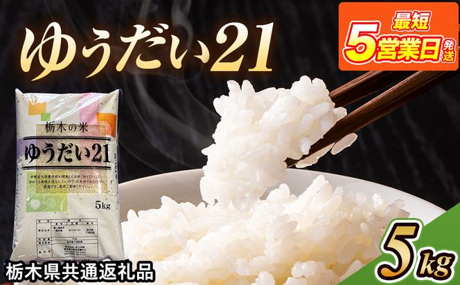 米 ゆうだい21 5kg 栃木県産【栃木県共通返礼品】