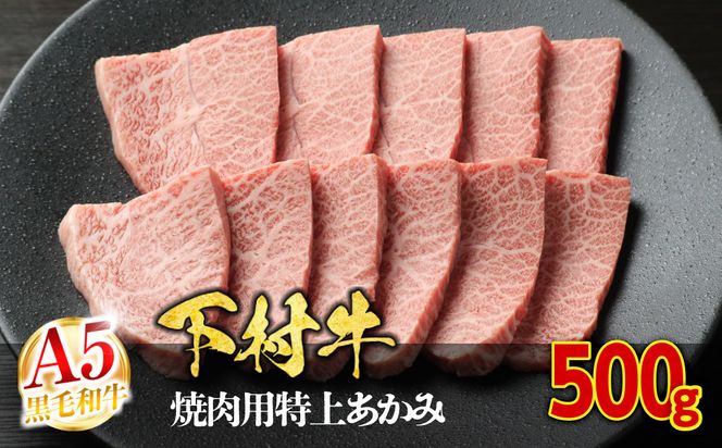 【定番】大府特産A5黒毛和牛下村牛焼肉用特上あかみ　500g 232238_N051
