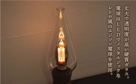 【受注生産】卓上 ライト 2 （ガラス×ウォールナット） 糸島市 / タビノキセキ [ADB032] ライト インテリア 照明 卓上 コンパクト シンプル 明かり