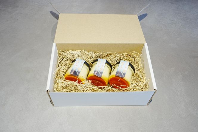 ハンバーガー屋が本気で作ったプリン カスタード 3個セット