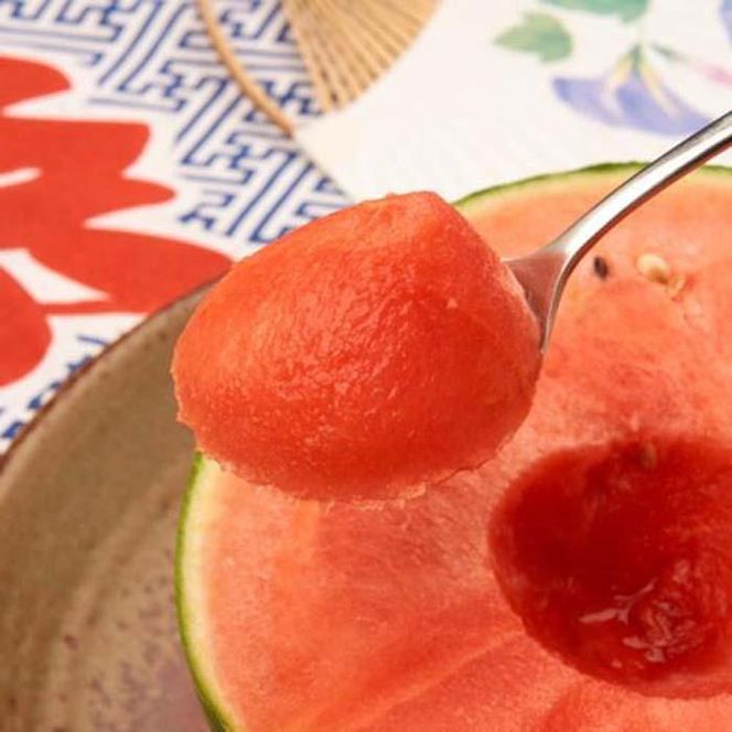 ［先行予約］厳選 小玉すいか Ｍサイズ／１玉入り［農家直送］［先行予約］［和歌山県産］［MS126］ 303446_XD90052