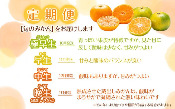 ［定期便］森本農園の手選別 訳あり柑橘定期便 約2kg サイズ混合 和歌山県産 ［北海道・沖縄・離島配送不可］［2026年10月～2027年5月まで全8回お届け］ ［RN170］ 303446_DJ90170