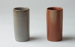 往古来今 ビアカップセット 雑貨 食器 ビール キッチン 用品 アイテム 備前焼 須恵器 味わい 焼き物 シンプル 飲み物 ペア 