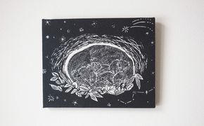 『巣子守り』ファブリックパネル 北海道 南富良野町 ファブリック パネル インテリア デザイン プリント 贈り物 ギフト 