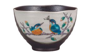 九谷焼　 茶漬碗　かわせみ　a02 食器 キッチン雑貨 キッチンアイテム 雑貨 食卓 テーブルコーディネート お茶漬け用 丼ぶり 